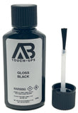 Gloss Black Alloy Wheel Paint Touch Up Bottle With Brush 30ML