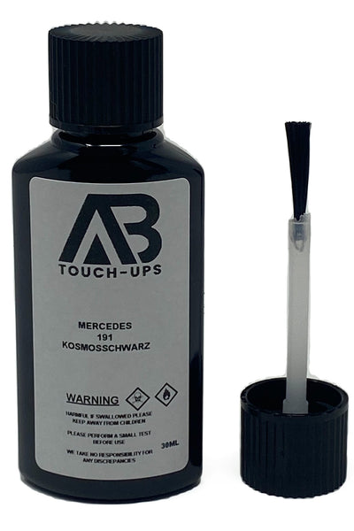 Mercedes 191 Cosmos Black Paint Touch Up Bottle With Brush 30ML