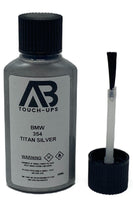 BMW 354 Titan Silver Paint Touch Up Bottle With Brush 30ML