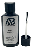 Matt Black Alloy Wheel Paint Touch Up Bottle With Brush 30ML
