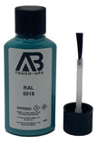 RAL 5018 Turquoise Blue Paint Touch Up Bottle With Brush 30ML
