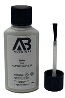 BMW 300 Alpine White III Paint Touch Up Bottle With Brush 30ML