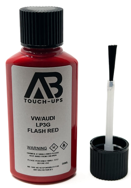 VW/AUDI LP3G Flash Red Paint Touch Up Bottle With Brush 30ML